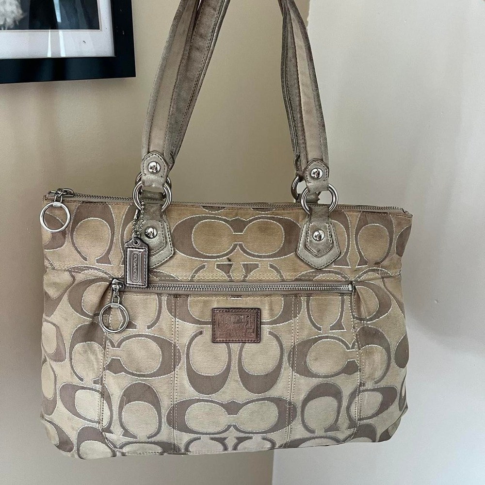 Y2K 2000s Coach Poppy Glam Tote shoulder bag / handbag